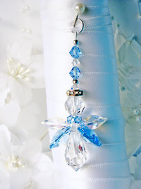 something blue bridal bouquet charm