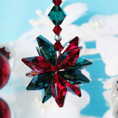 swarovski crystal christmas ornament