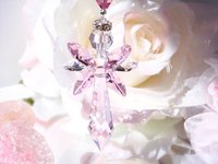 Pink Crystal Angel Suncatcher, Sympathy Gift