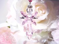 Pink Angel Suncatcher for Car Mirror