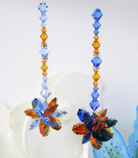 RESERVED LISTING 2 Crystal Car Charm, Swarovski Crystal Rear View Mirror Charm,  Car Accessories